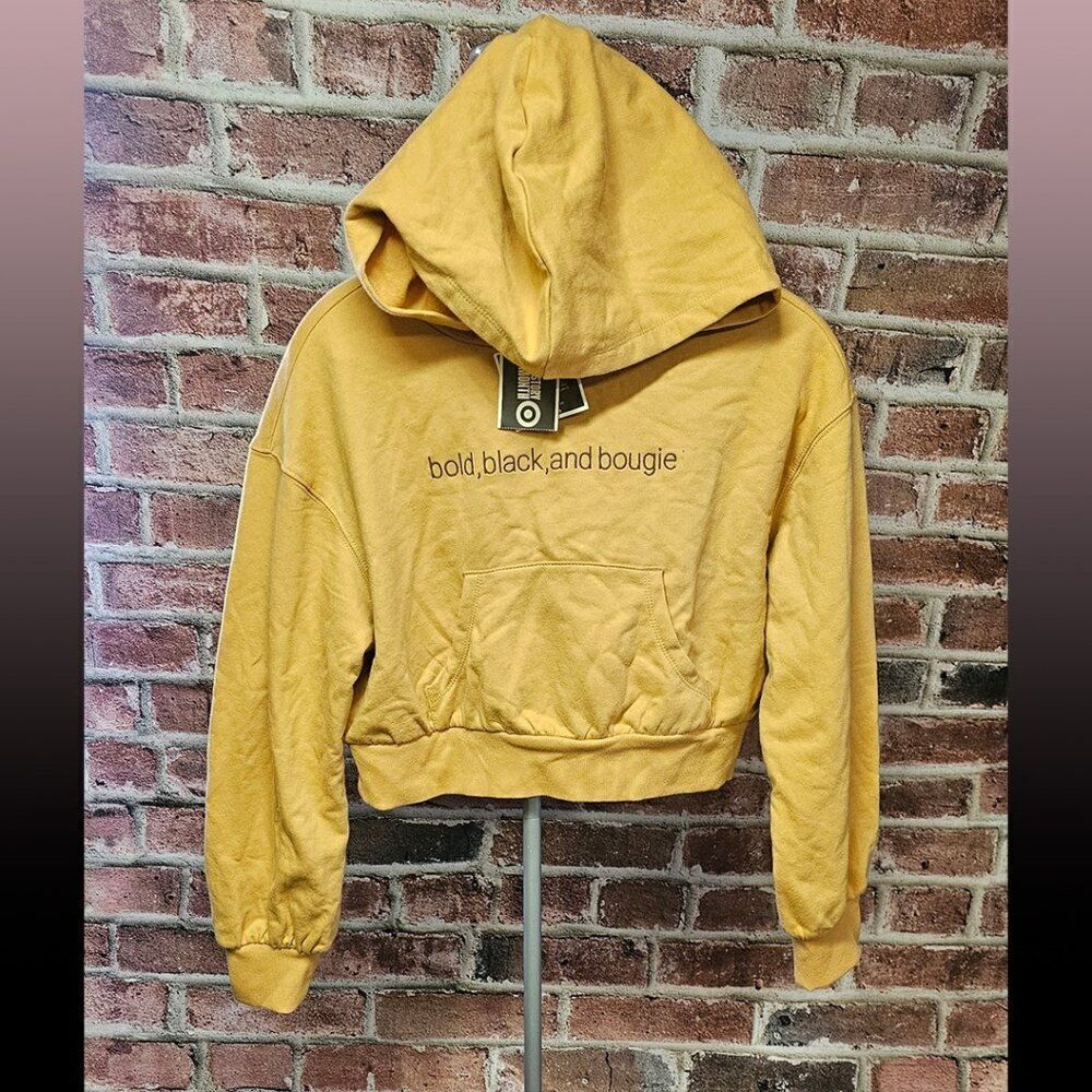 Women's BLACK HISTORY Black Bold & Bougie Crop Hoodie XS
